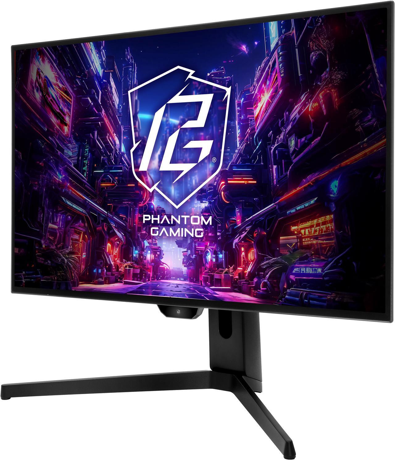 Alt view image 2 of 5 - ASRock Phantom Gaming 27" QHD (2560x1440) 240Hz Flat WOLED Gaming Monitor, 0.03ms (GTG), 99% DCI-P3 with 129% sRGB Color Space, 2xHDMI 2.1, 2xDisplayPort 1.4, 3xUSB, PGO27QFS