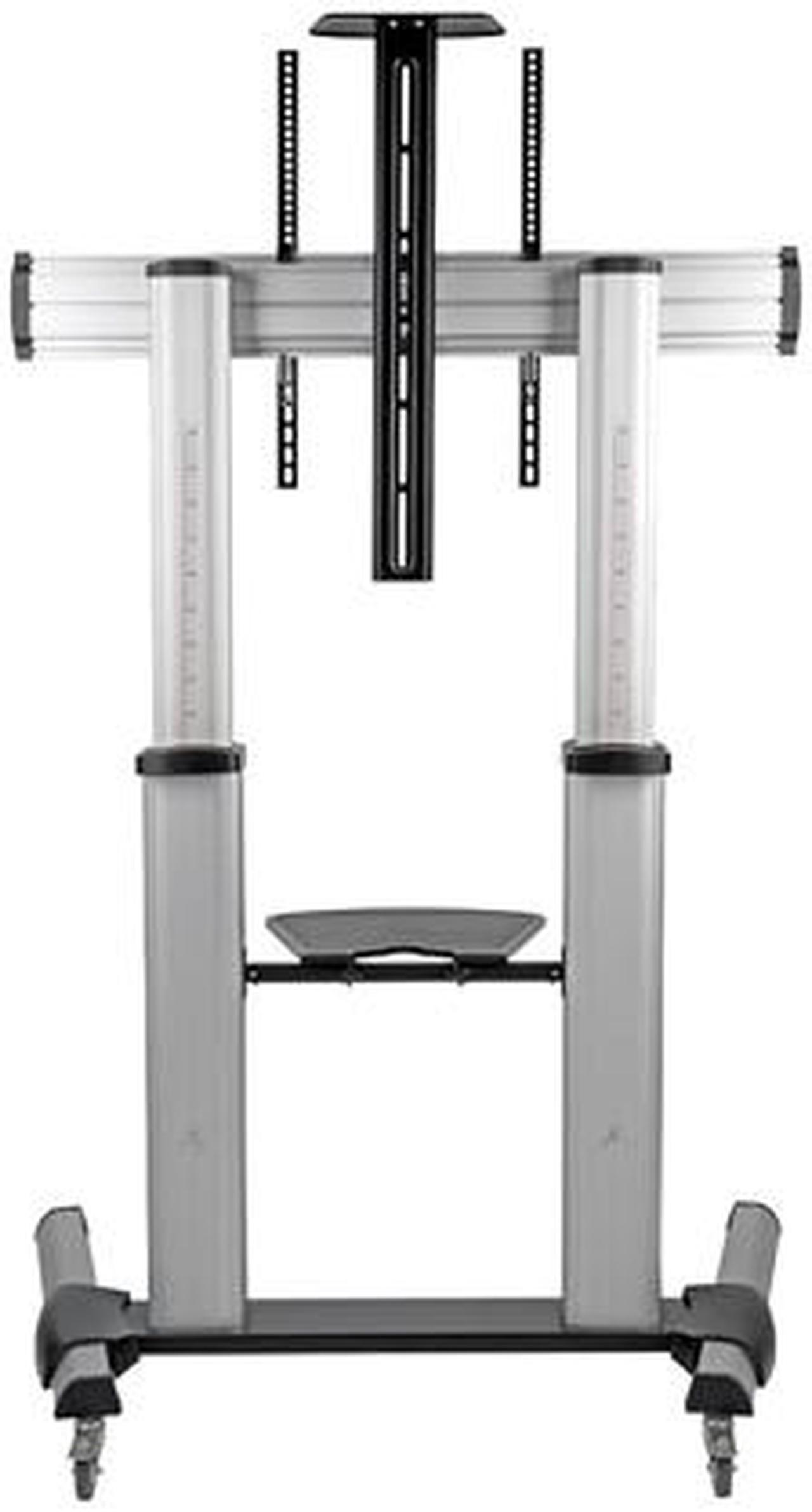 Alt view image 6 of 7 - Tripp Lite Mobile TV Floor Stand Cart Height-Adjustable LCD 60-100" Display (DMCS60100XX)