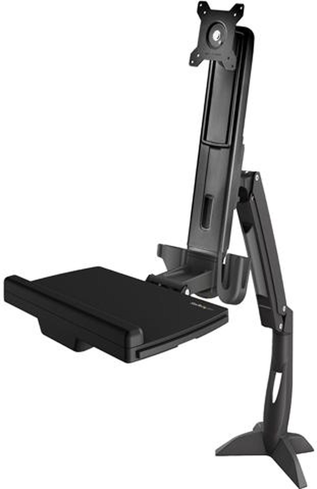 StarTech ARMSTSCP1 Sit Stand Monitor Arm - Up to 24in Monitors - Height Adjustable - VESA Mount - Monitor Stand - Sit Stand Workstation