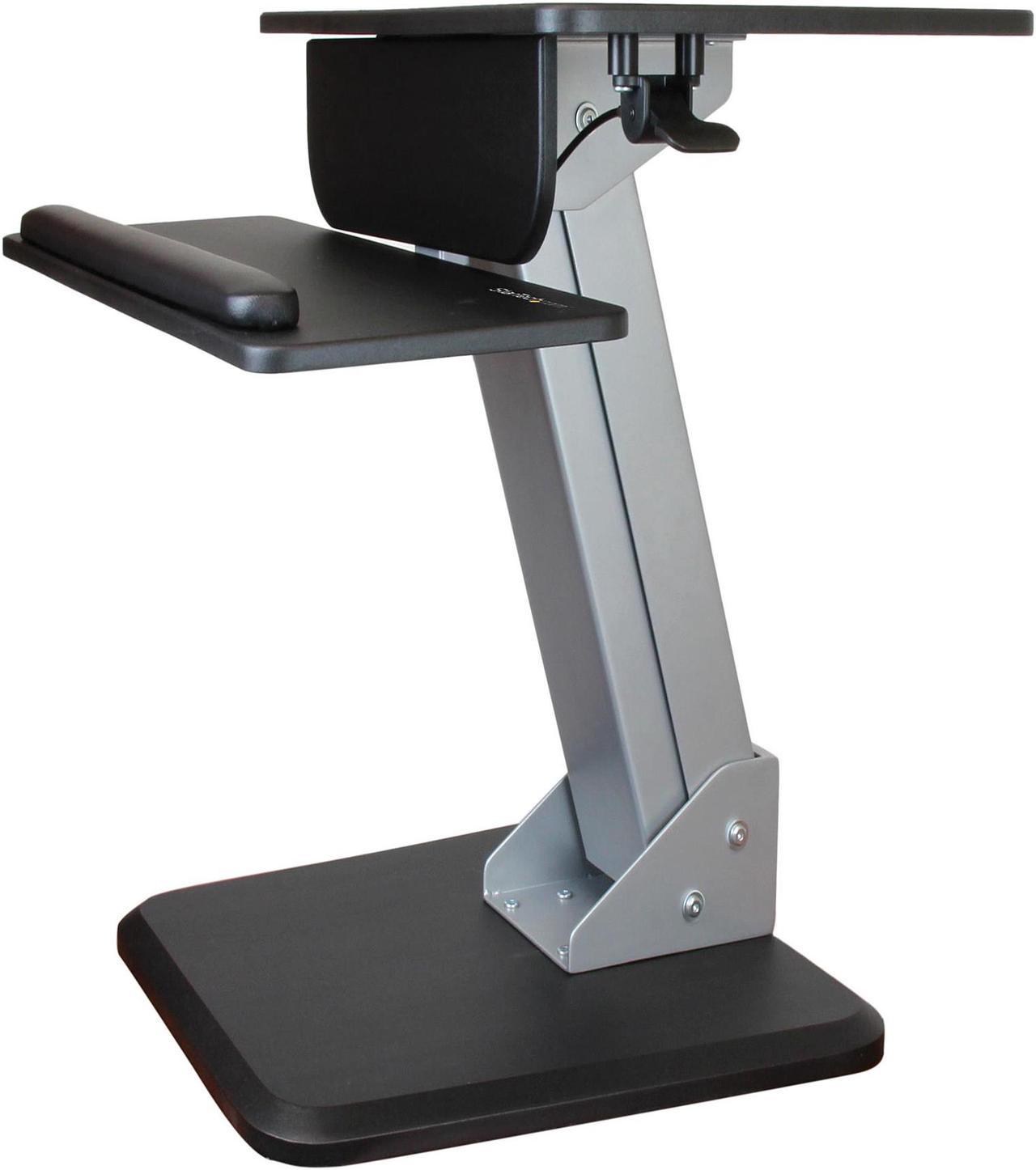 StarTech ARMSTS Height Adjustable Standing Desk Converter - Sit Stand Desk with One-finger Adjustment - Ergonomic Desk