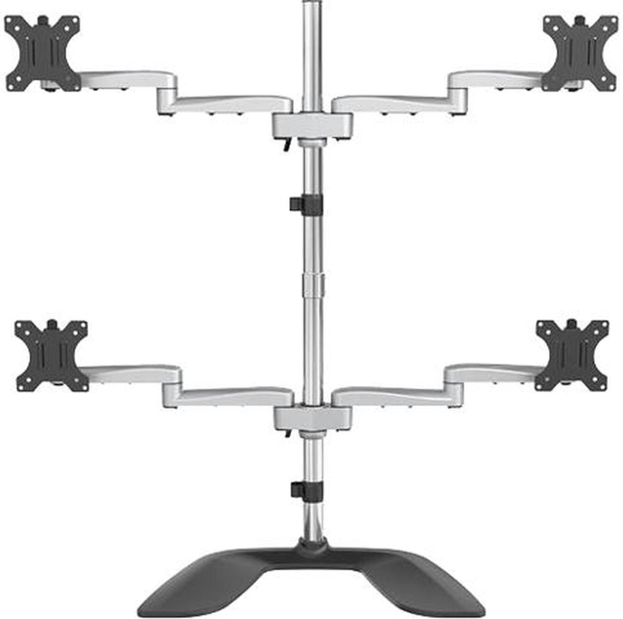 StarTech.com ARMQUADSS Quad-Monitor Stand - Articulating - Steel & Aluminum