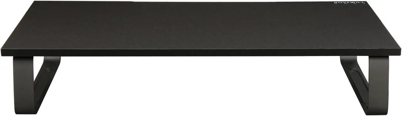 Alt view image 3 of 7 - Rosewill Desk Riser / Computer Monitor Stand with Wood Top and Metal Feet, Black Printer Stand - Desk Shelf Monitor Riser Desktop Organizer with Keyboard Storage Space, RMS10