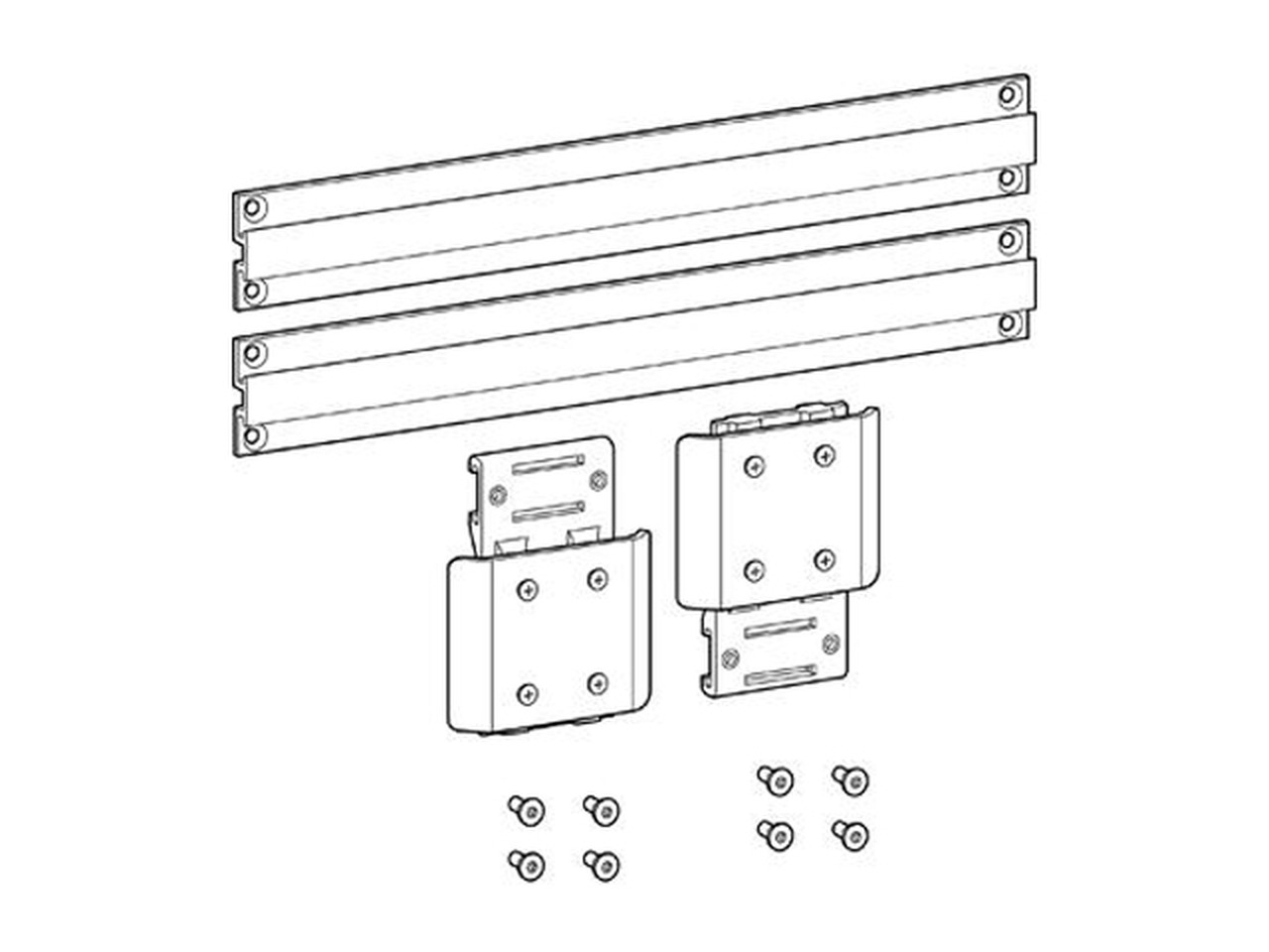 thumbnail interactive-video image 1 of Ergotron 97-091 Wall Track Mounting Kit – Universal Fit, Brand New 1 of 5