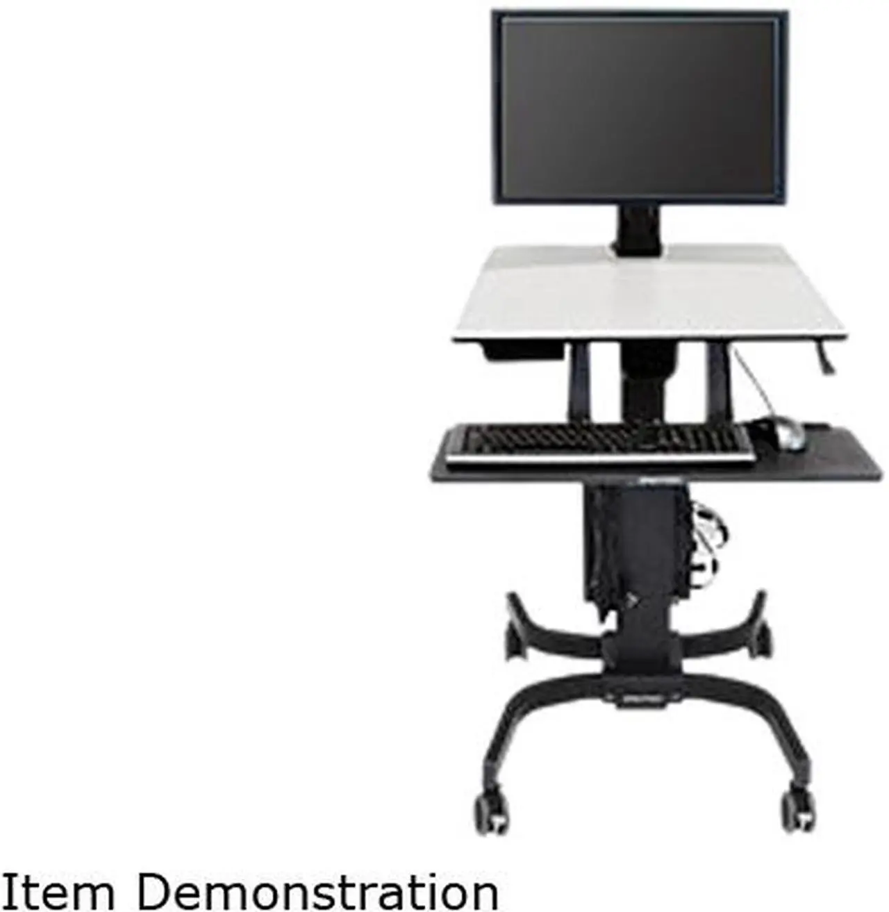 Main image of Ergotron 24-216-085 WorkFit-C Single HD Sit-Stand Workstation - cart