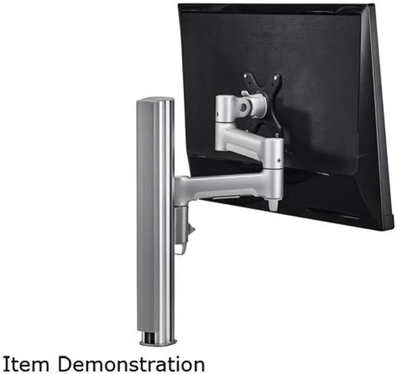 Main image of atdec AWMS-4640F-W AWM Single Monitor Arm Solution - 460mm Articulating Arm - 400mm Post - F Clamp - White