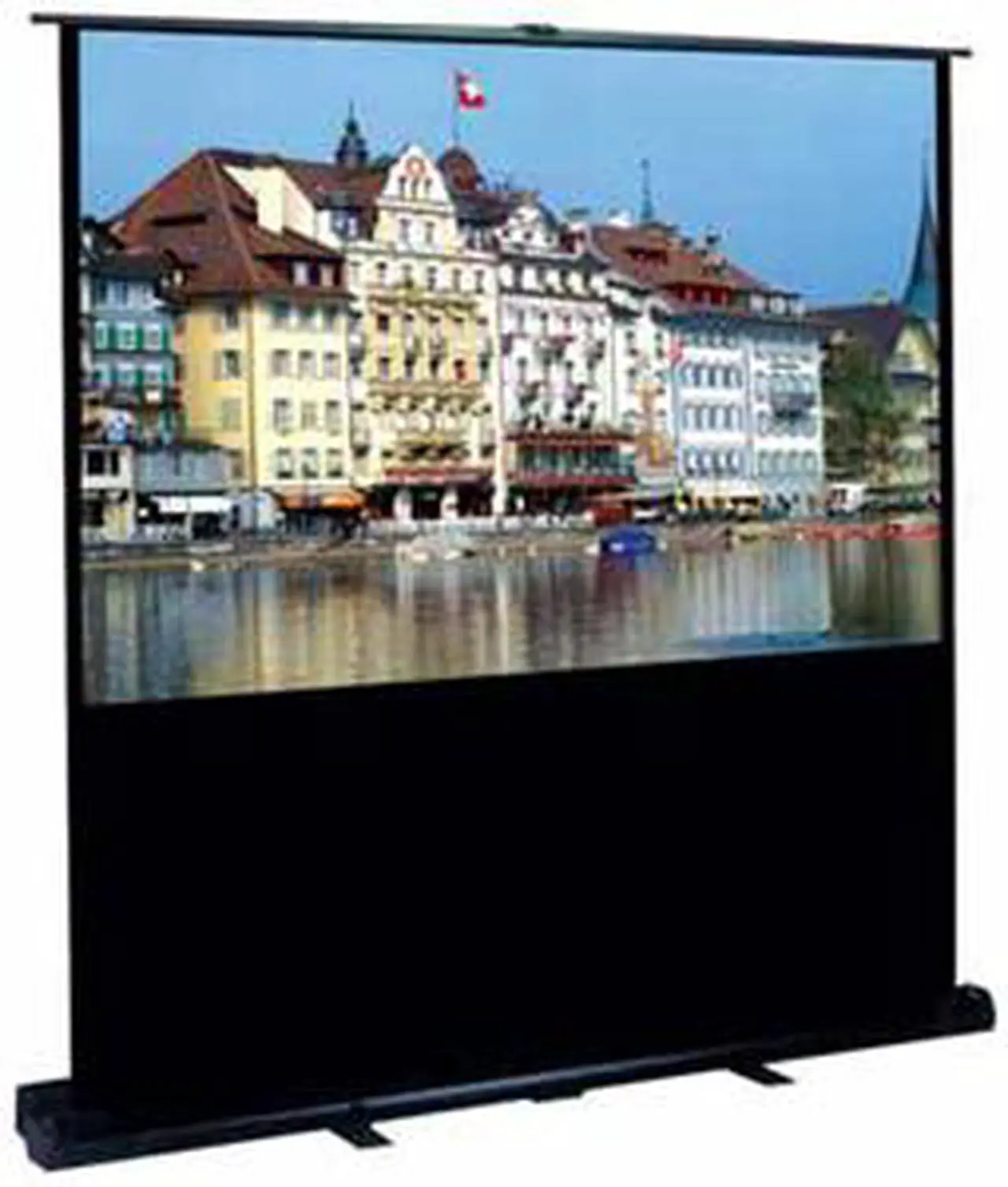 Alt view image 2 of 2 - Elitescreens 68" Standard(1:1) Portable 68" 1:1 Portable Projection Screen w/ Floor Stand F68XWS1