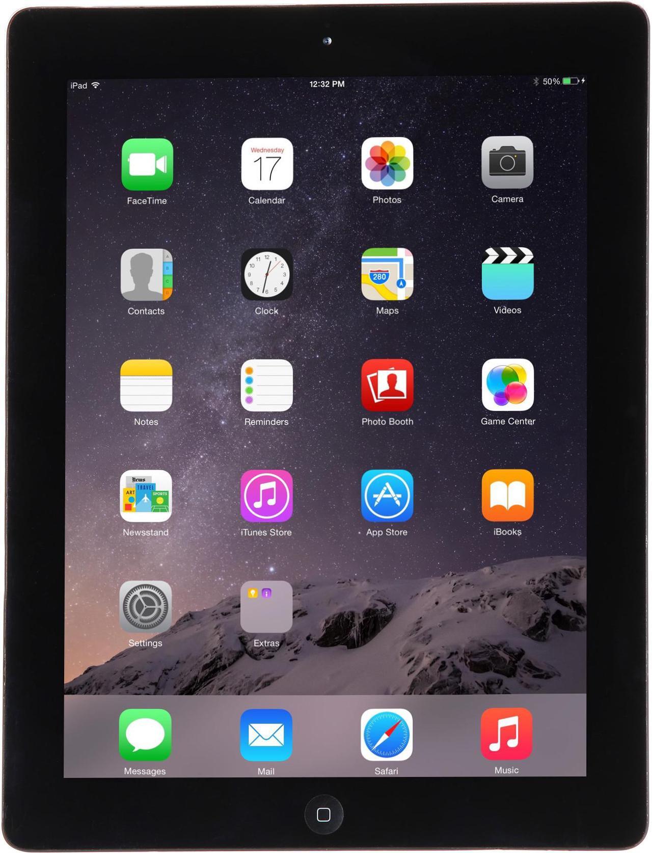 Main image of Apple iPad 4 MD510LL/A 9.7" Retina Touchscreen 16 GB Apple A6 1.40 GHz iOS 10 Wi-Fi Only Black (B Grade)
