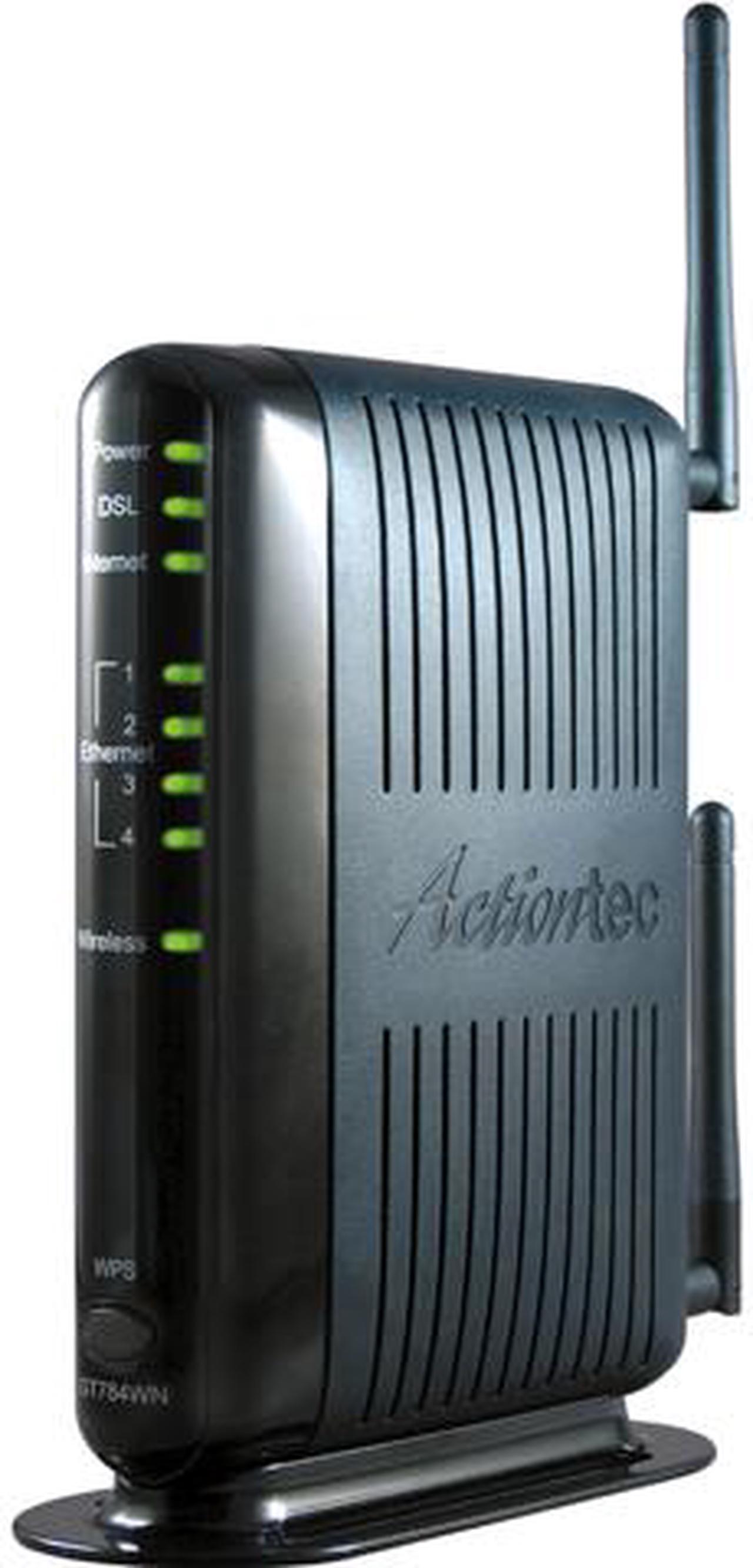 Actiontec GT784WNCA Wireless N DSL Modem Router 4 x 10/100 BaseT Ethernet LAN 802.11b/g/n