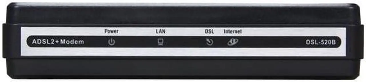 Alt view image 3 of 5 - D-Link DSL-520B Router Appliance - 2 Port - 24 Mbps ADSL2+ 24Mbps Downstream, 2Mbps Upstream RJ-11 ADSL port  RJ-45 10/100BASE-TX Ethernet port with auto MDI//MDIX ITU-T G.992.5 Annex A/M
