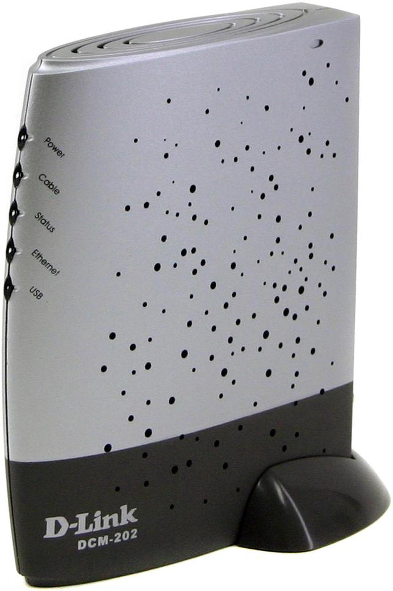 Alt view image 2 of 8 - D-Link DCM-202 Broadband Cable Modem 43Mbps Downstream,10Mbps Upstream 1 x 10/100 Fast Ethernet Port (Auto MDI/MDI-x)  1 x USB Port  1 x CATV-Coaxial Female Connector DOCSIS 2.0 Certified  DOCSIS 1.1 Compatible  DOCSIS 1.0 Compatible  IEEE
