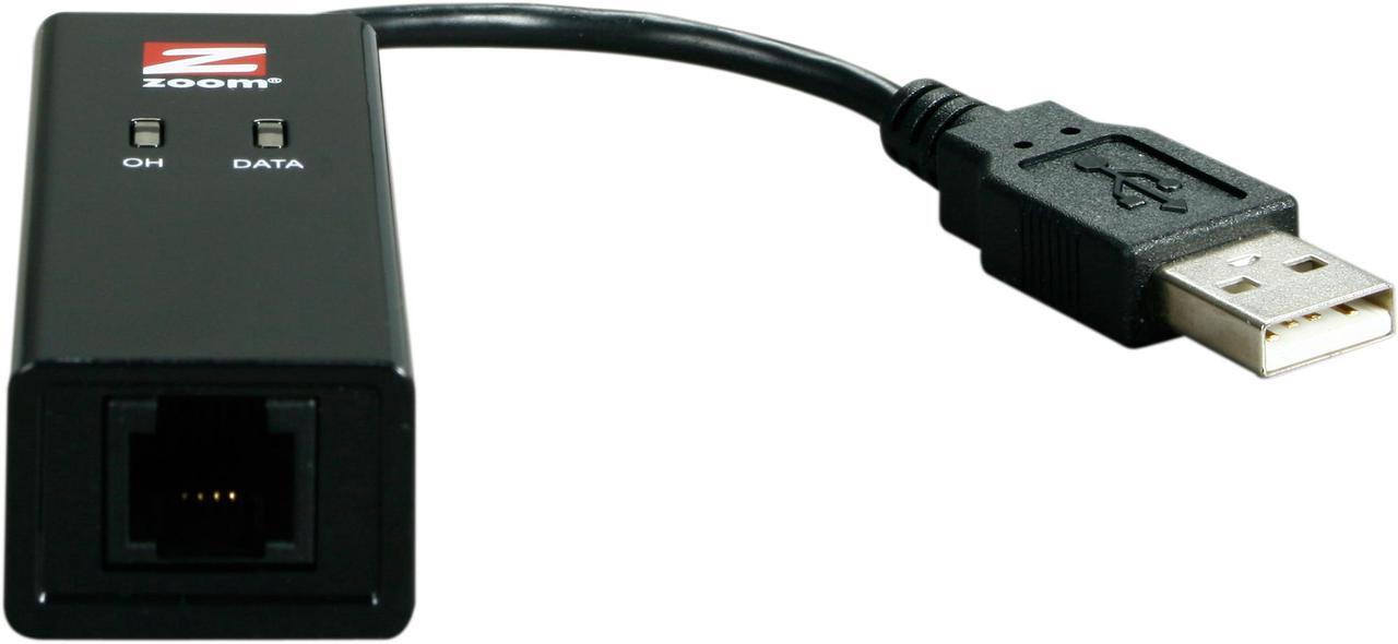 Alt view image 4 of 4 - Zoom 3095-00-00G Mini External Modem 56Kbps USB Data: V.92, V.90, V.34, V.32bis, V.22, V.23, V.21, Bell 103/212A Compression: V.44, V.42bis, MNP5 Error Control: V.42, MNP2-4 Hayes AT and extended AT command set compatible USB version 1.1 co