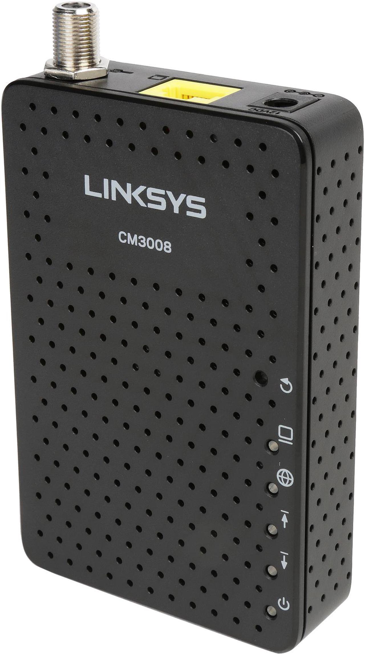 Linksys CM3008 DOCSIS 3.0 Cable Modem (8x4 Bonded channels)