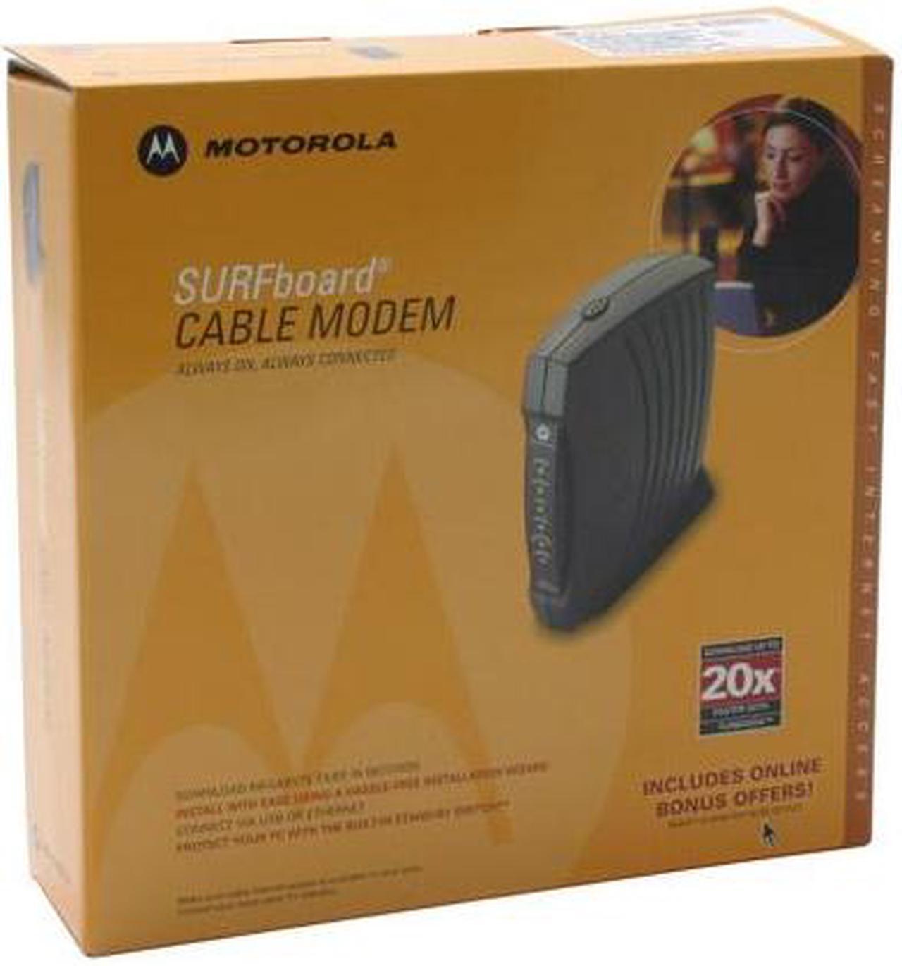 Alt view image 5 of 5 - MOTOROLA SB5120 Surfboard Cable Modem 38Mbps Downstream, 30Mbps Upstream USB and Ethernet 10/100Base-T DOCSIS 2.0/1.1