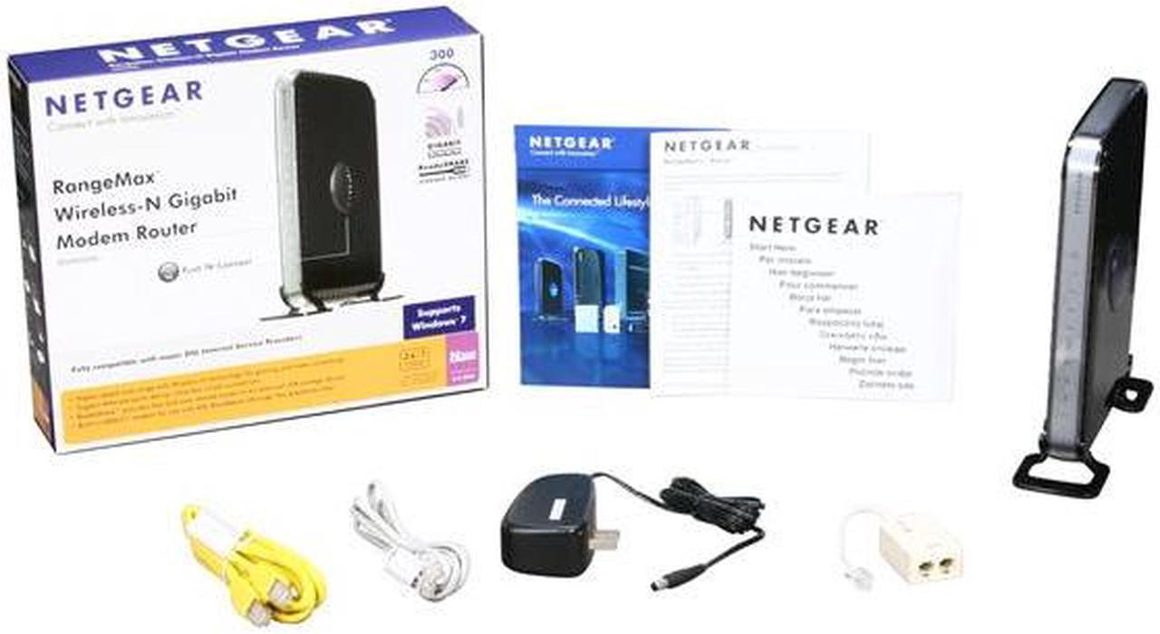 Alt view image 5 of 5 - NETGEAR DGN3500-100NAS N300 Wireless Gigabit ADSL2+ Modem Router IEEE 802.11b/g/n, IEEE 802.3/3u/3ab