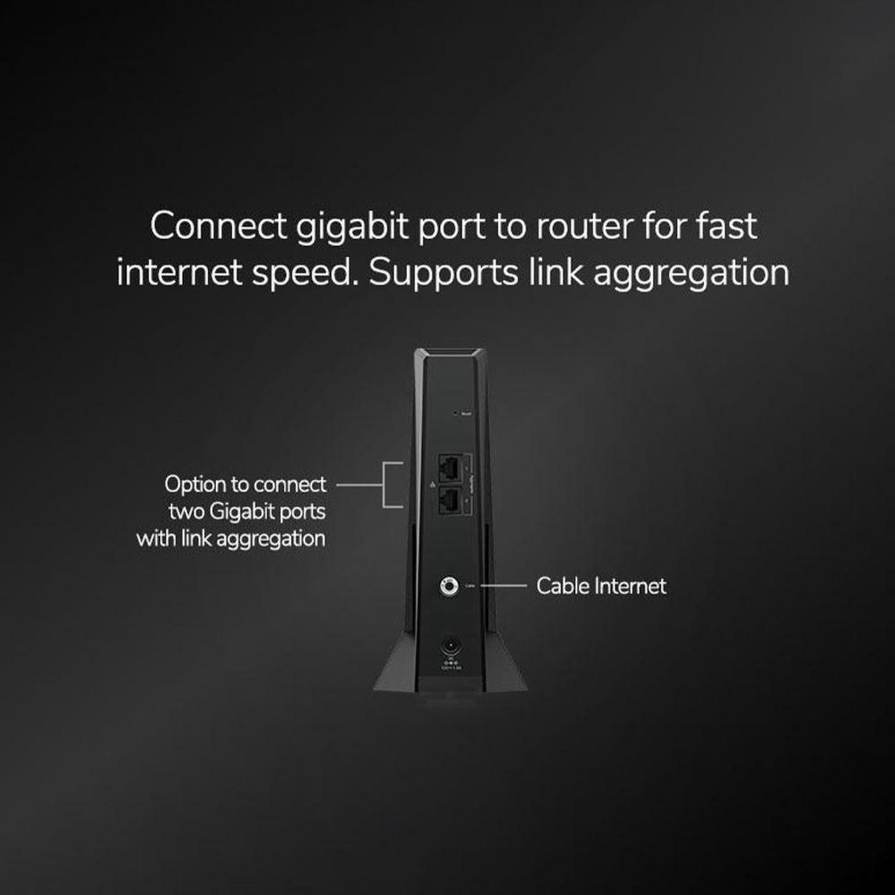 Alt view image 3 of 4 - NETGEAR Nighthawk Mid/high-Split Multi-Gig 2Gbps Cable Modem | CM2500