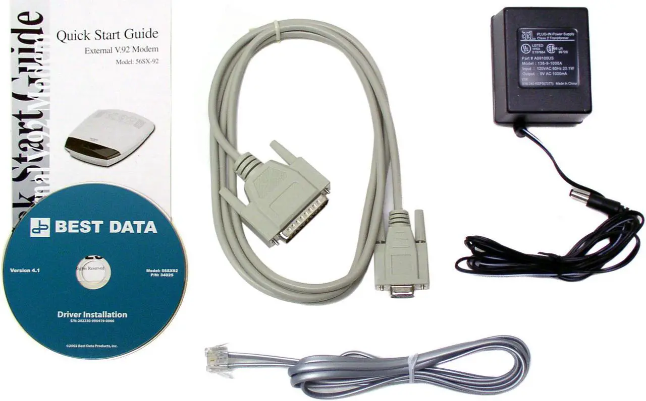 Alt view image 4 of 5 - BEST DATA 56SX92 DATA/FAX Modem 56Kbps RS-232 (Serial Port) V.92 and earlier ITU standards, Bell 103, Bell 212