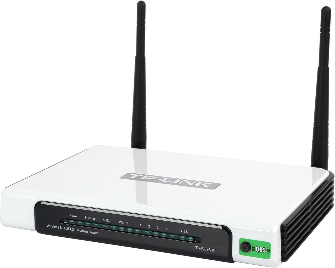 Main image of TP-LINK TD-W8960N Wireless N300 ADSL2+ Modem Router, 300Mbps, IPSec VPN support, ADSL / ADSL2 / ADSL2+ Certified Refurbished