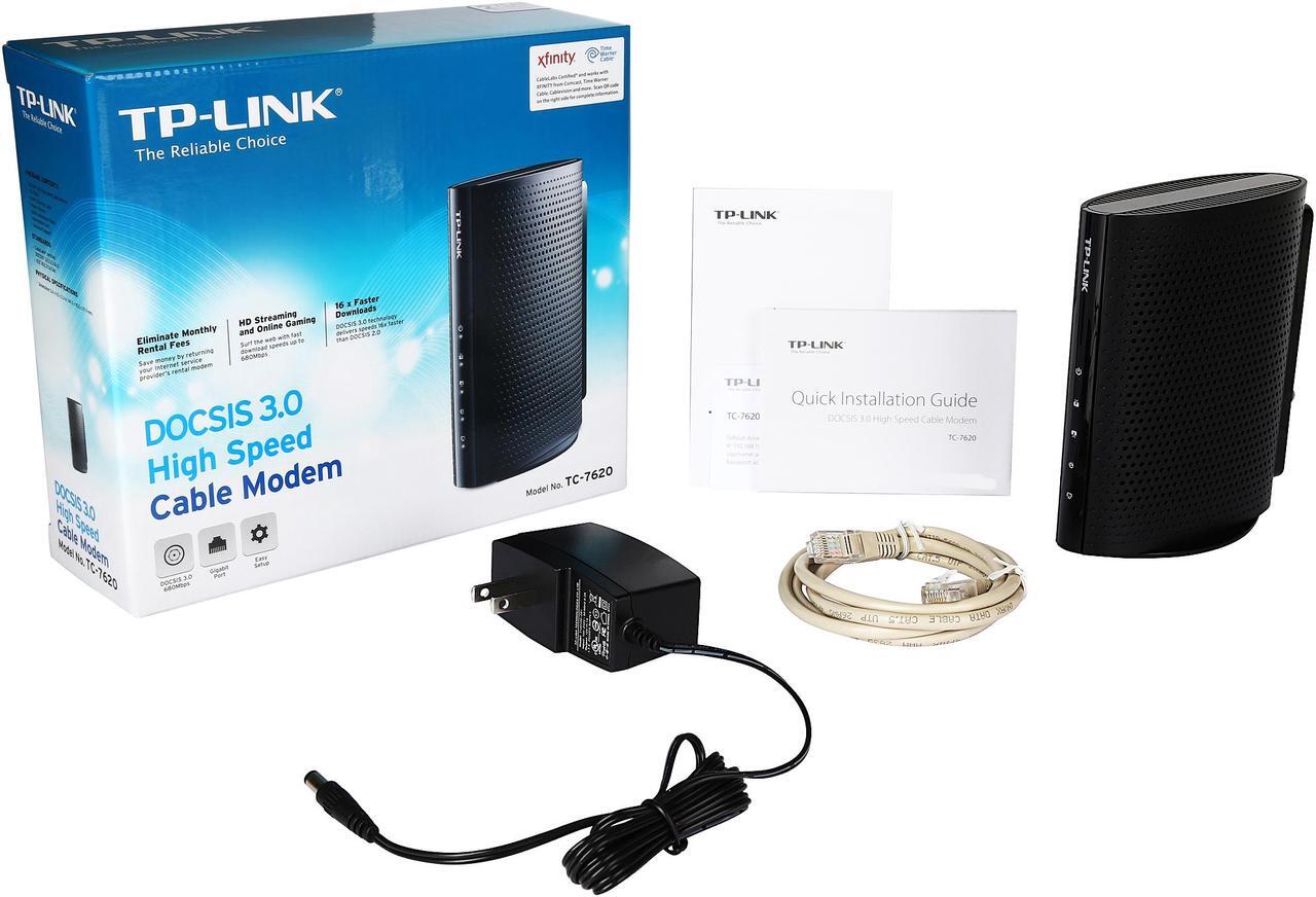 Alt view image 7 of 6 - TP-Link DOCSIS 3.0 (16x4) High Speed Cable Modem | Great for Cable Internet Plans Up to 300 Mbps | Certified for Comcast XFINITY, Cox, Spectrum and More (TC-7620)