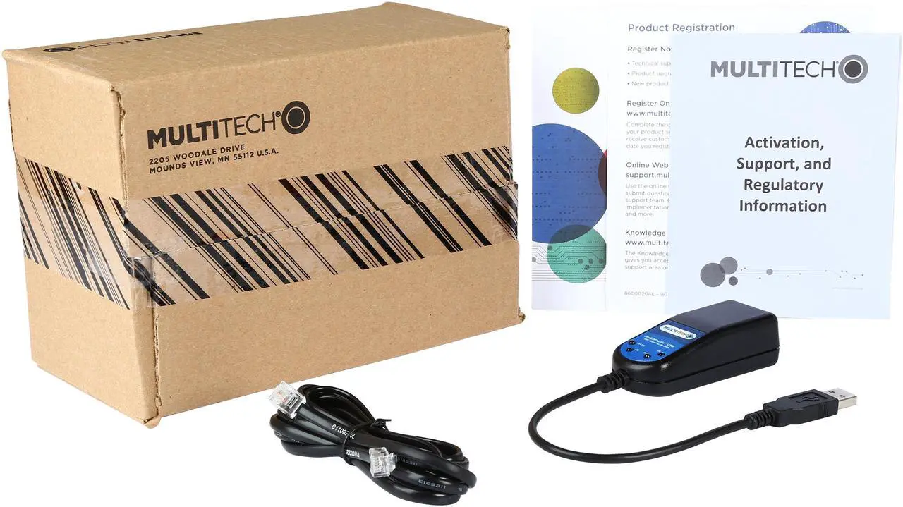 Alt view image 5 of 4 - MultiTech MultiMobile MT9234MU-CDC-XR Portable USB Modem (CDC/ACM Compliant) 56Kbps USB ITU-T V.92/ITU-T V.34