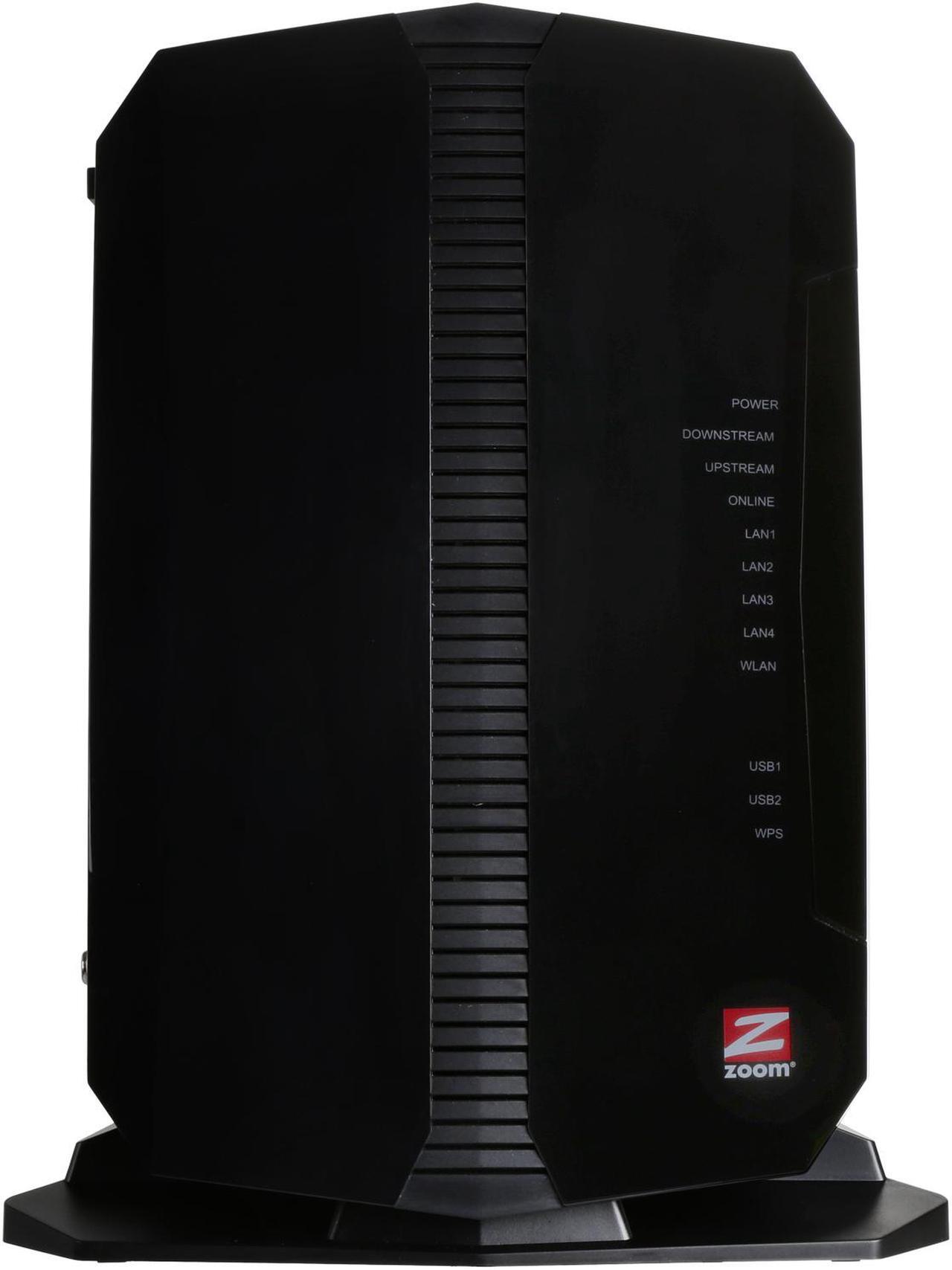 Alt view image 3 of 6 - Zoom Model 5354 Cable Modem, N300 Wireless Gigabit Router, DOCSIS 3.0, Certified by Comcast XFINITY, Time Warner Cable and Other Providers