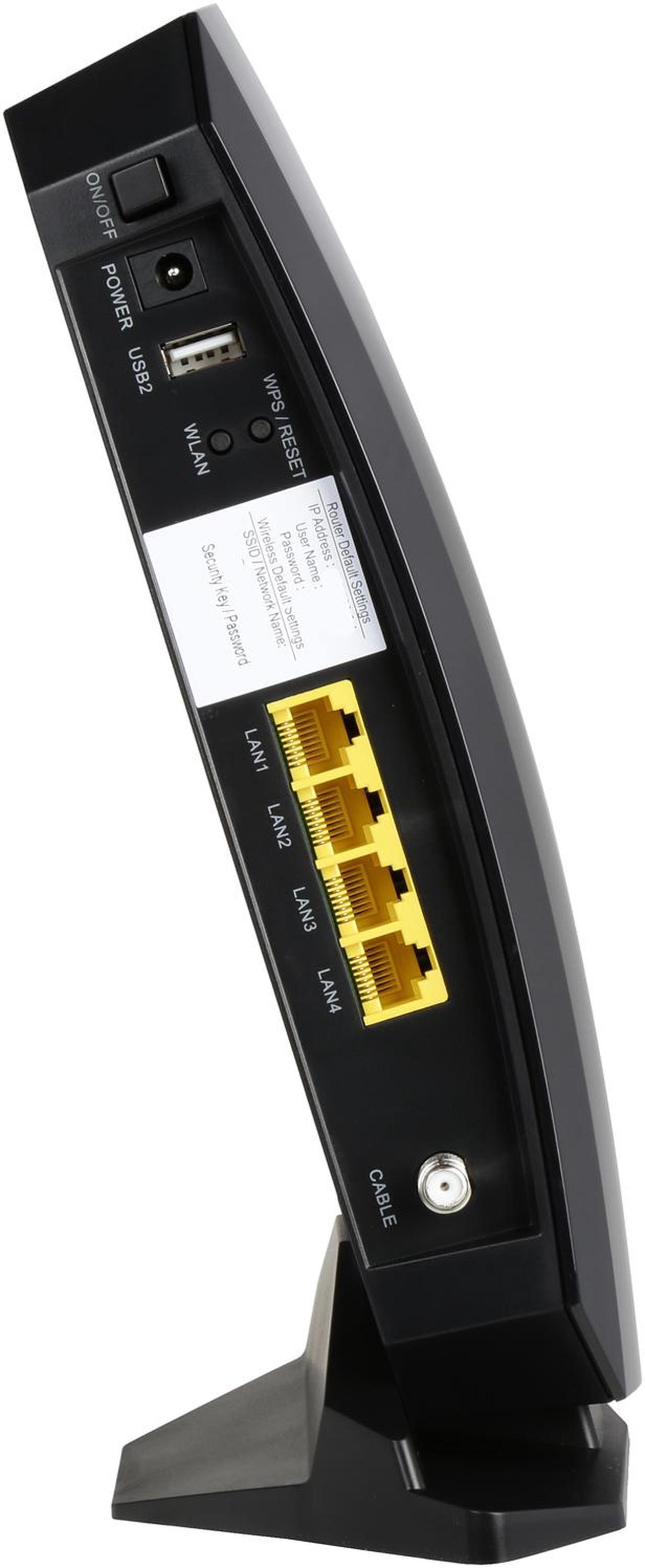 Alt view image 6 of 6 - Zoom Model 5354 Cable Modem, N300 Wireless Gigabit Router, DOCSIS 3.0, Certified by Comcast XFINITY, Time Warner Cable and Other Providers