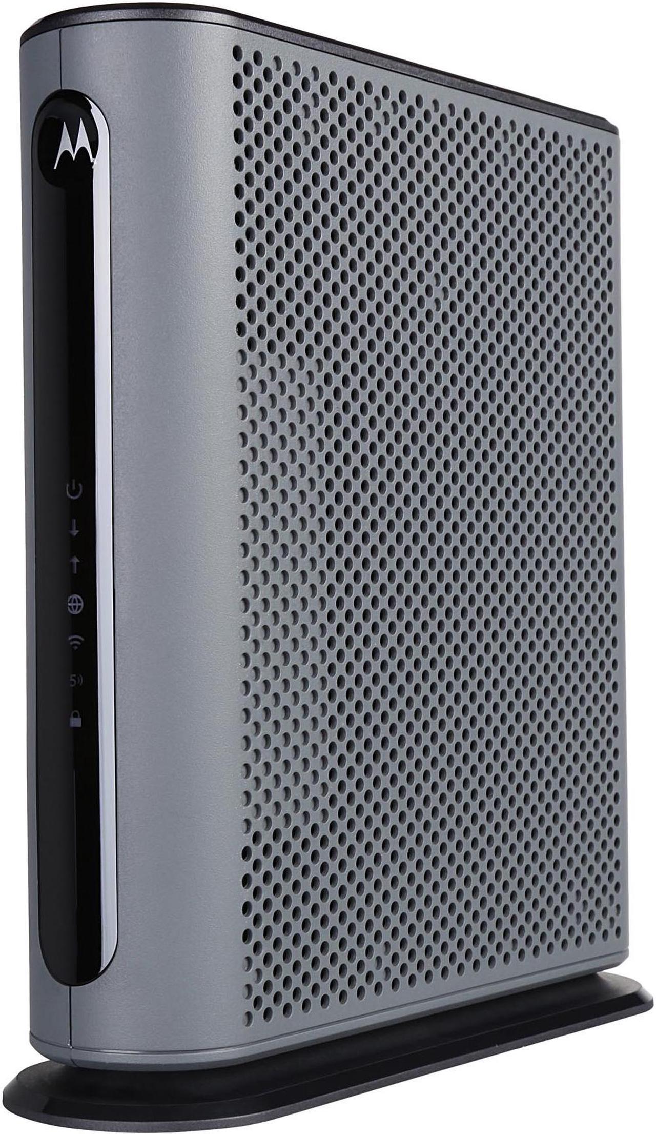 Motorola MG7550 16x4 Cable Modem Plus AC1900 Dual Band WiFi Gigabit Router with Power Boost and DFS, 686 Mbps Maximum DOCSIS 3.0 - Approved by Comcast Xfinity, Cox, Charter Spectrum, More (Black)