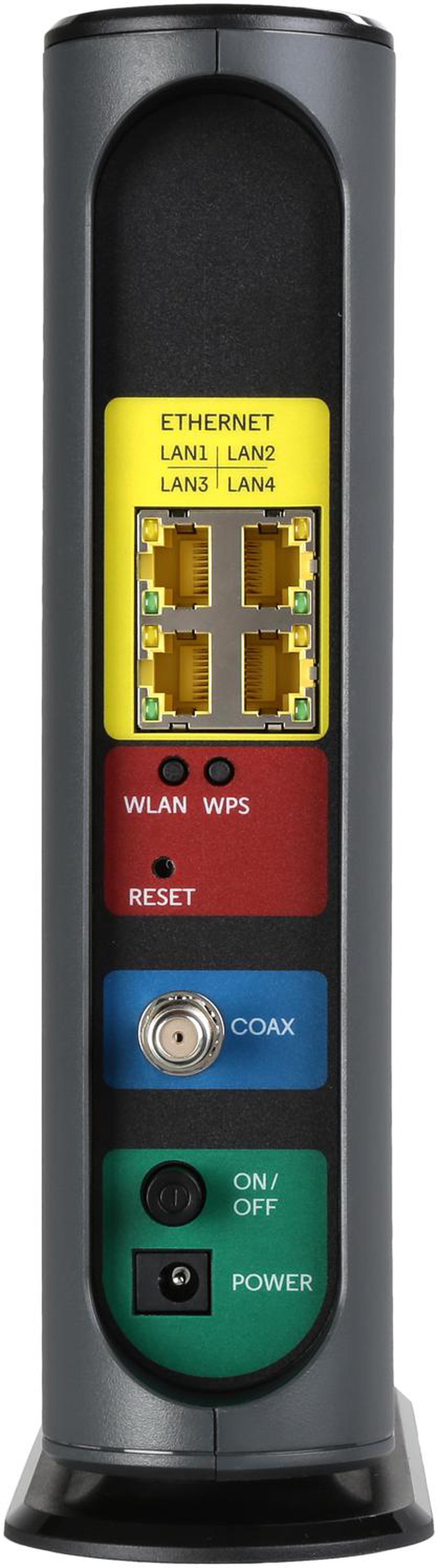 Alt view image 5 of 6 - MOTOROLA MG7540 16x4 Cable Modem Plus AC1600 Dual Band Wi-Fi Gigabit Router with DFS, 686 Mbps Maximum DOCSIS 3.0 - Approved by Comcast Xfinity, Cox, Charter Spectrum, More