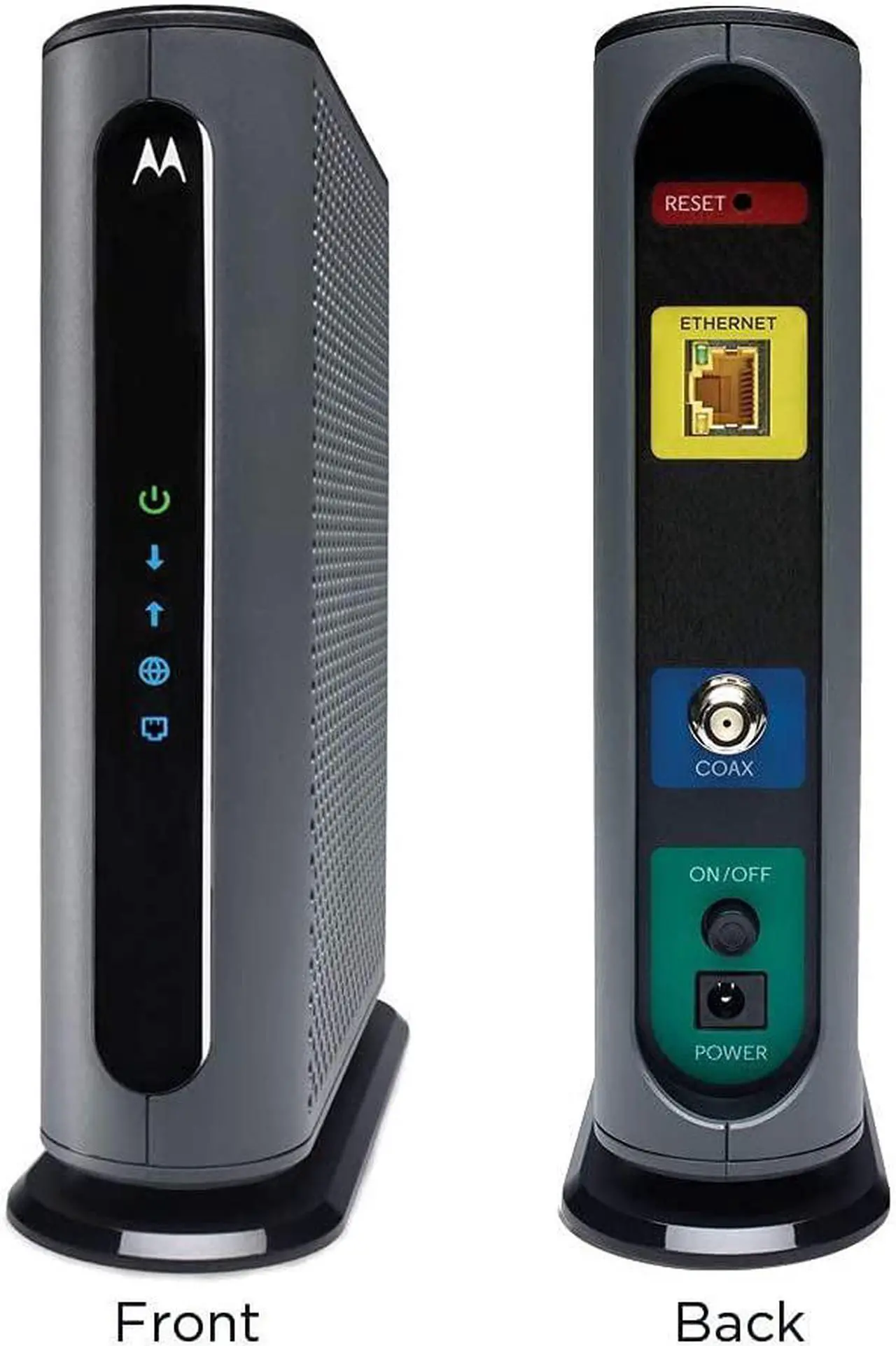 Alt view image 6 of 7 - Motorola MB8611 DOCSIS 3.1 Multi-Gig Cable Modem | Pairs with Any WiFi Router | Approved for Comcast Xfinity Gigabit, Cox Gigablast, Spectrum, and More | 2.5 Gbps Ethernet Port