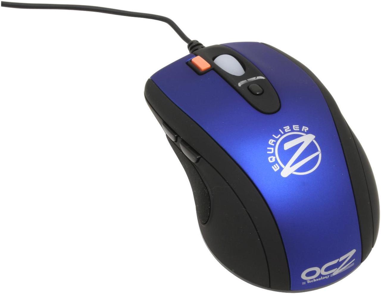 Main image of OCZ Technology Equalizer OCZMSEQRM Black/Blue 7 Buttons 1 x Wheel USB Wired Laser Gaming Mouse