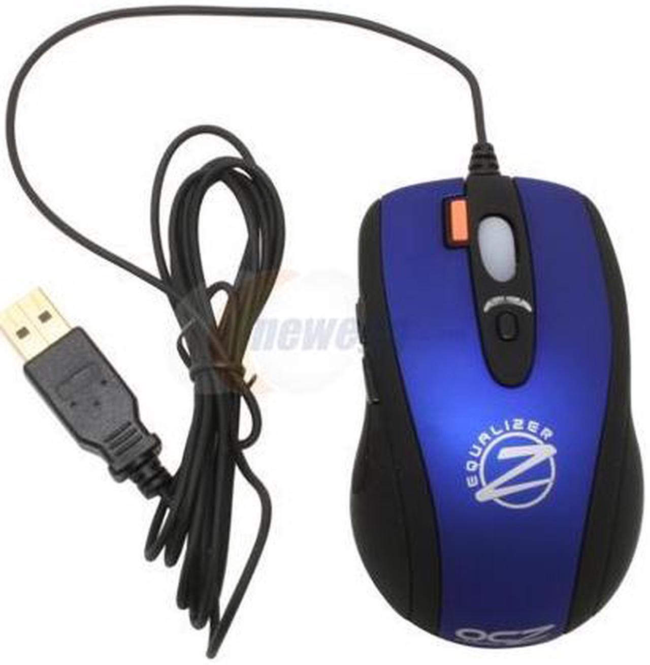 Alt view image 3 of 6 - OCZ Technology Equalizer OCZMSEQRM Black/Blue 7 Buttons 1 x Wheel USB Wired Laser Gaming Mouse