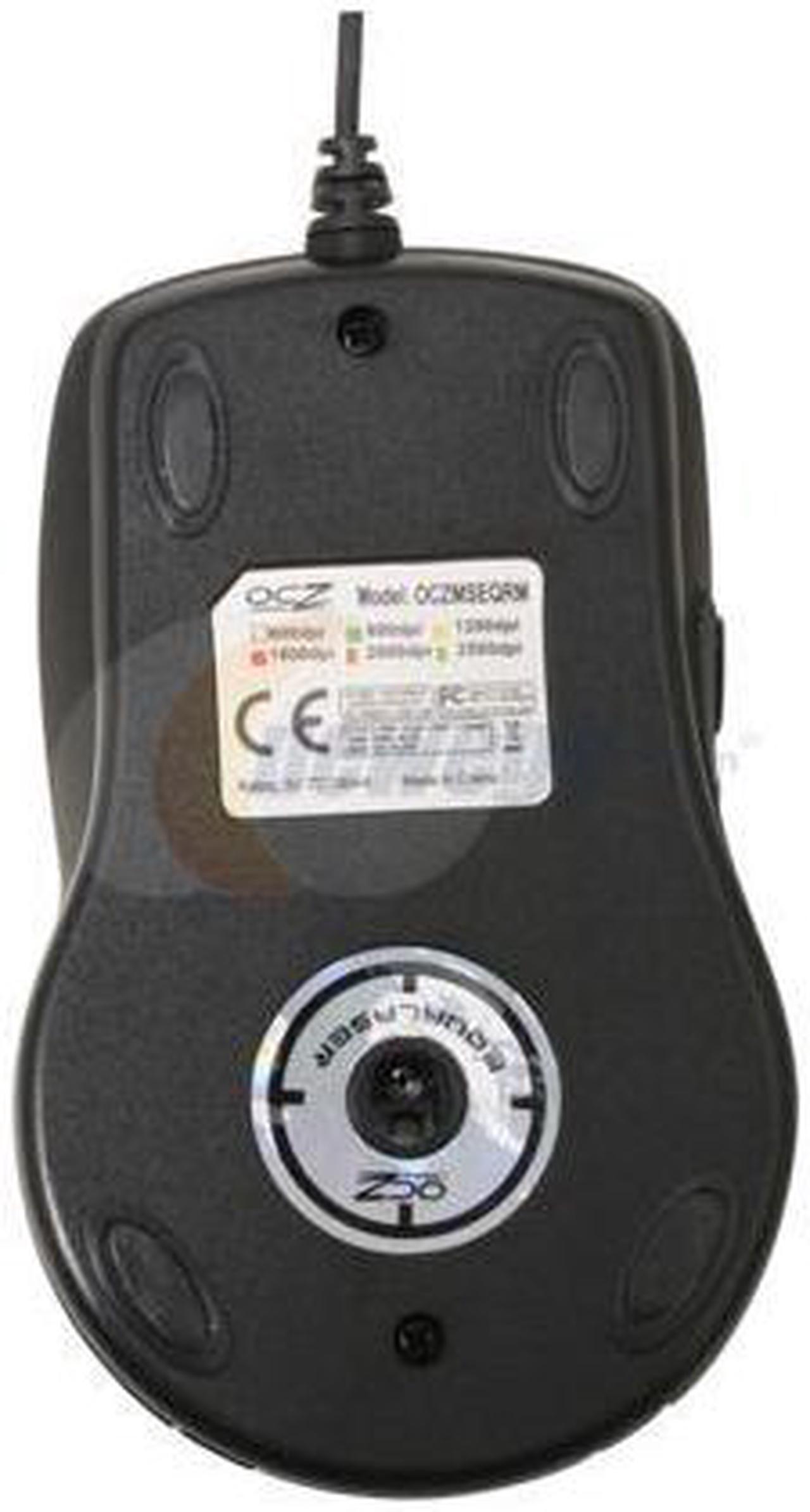 Alt view image 4 of 6 - OCZ Technology Equalizer OCZMSEQRM Black/Blue 7 Buttons 1 x Wheel USB Wired Laser Gaming Mouse