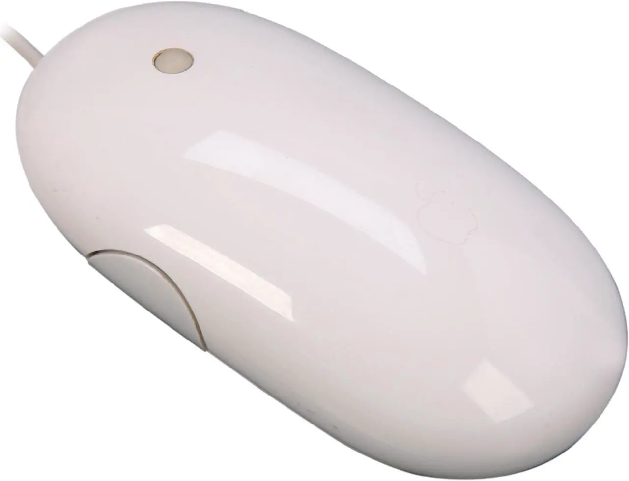 Main image of Apple Mighty Mouse MA086LL/A White 4 Buttons 1 x Wheel USB 2.0 Wired Optical Mouse