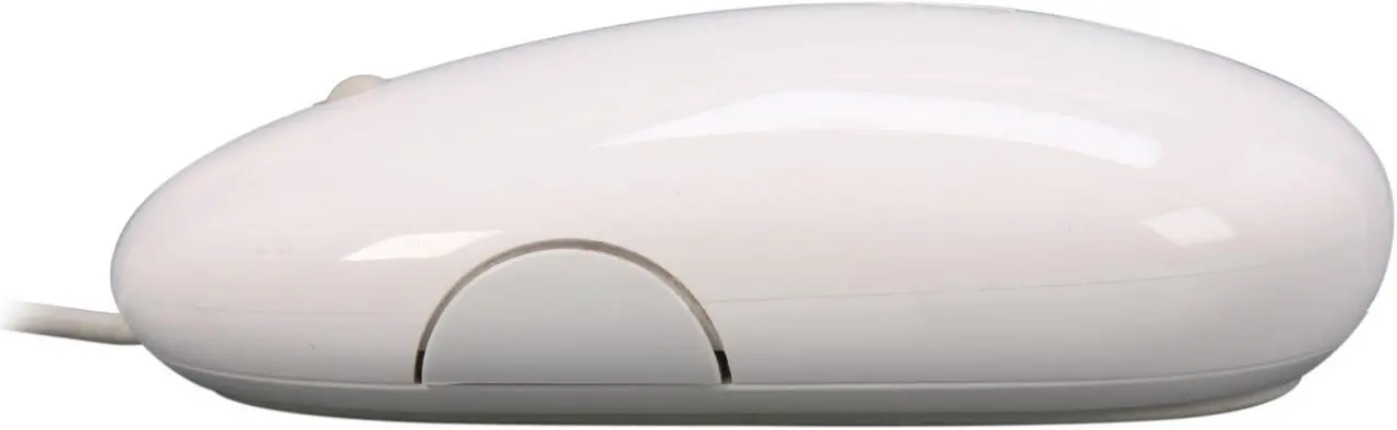 Alt view image 2 of 5 - Apple Mighty Mouse MA086LL/A White 4 Buttons 1 x Wheel USB 2.0 Wired Optical Mouse