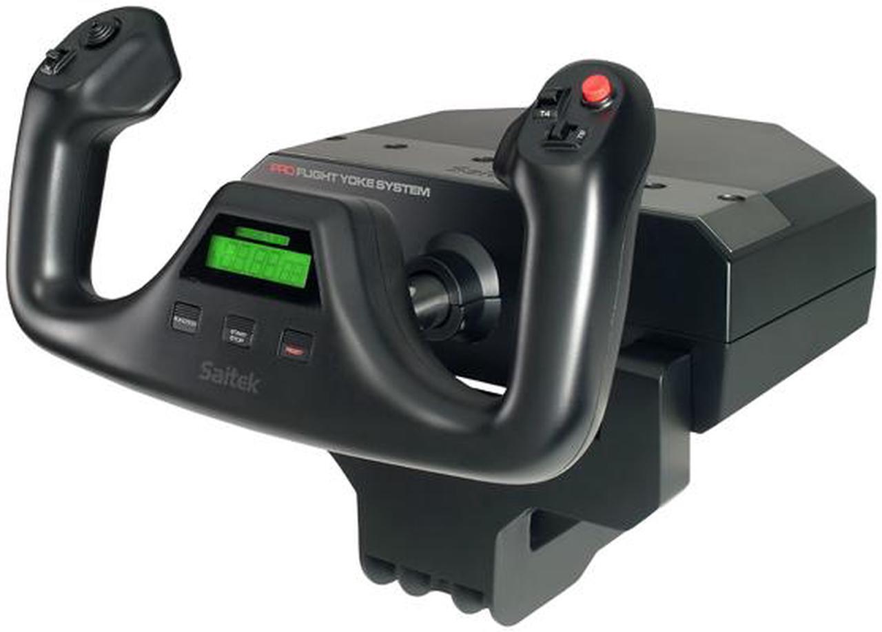 Alt view image 3 of 12 - Saitek Pro Flight Yoke with Three-Lever Throttle (PZ44)