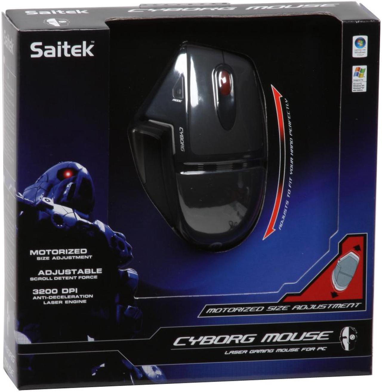 Alt view image 10 of 10 - Saitek Cyborg PM42 5 Buttons 1 x Wheel USB Laser Mouse