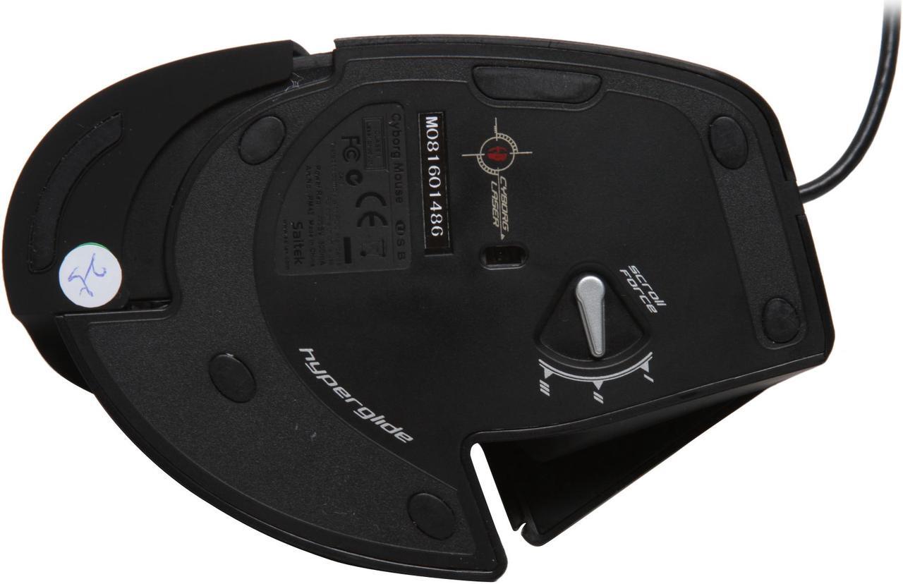 Alt view image 7 of 10 - Saitek Cyborg PM42 5 Buttons 1 x Wheel USB Laser Mouse
