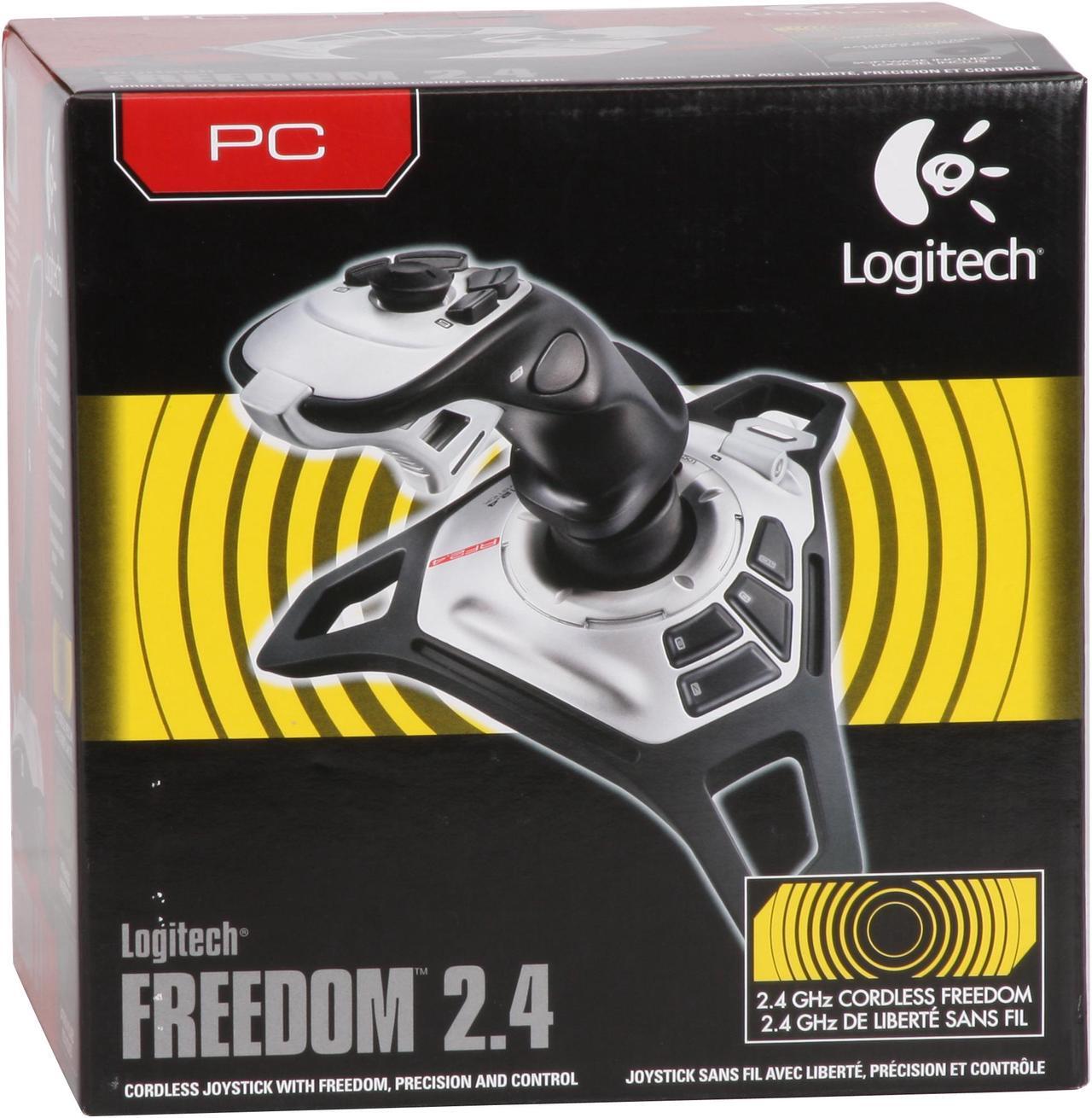 Alt view image 11 of 11 - Logitech 963283-0403 Freedom 2.4 Cordless USB Joystick