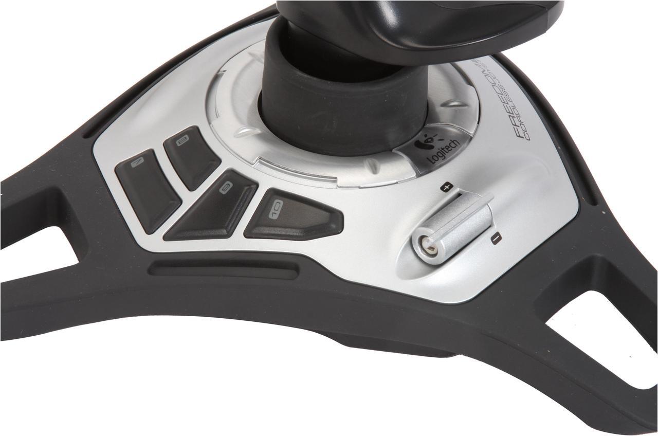 Alt view image 7 of 11 - Logitech 963283-0403 Freedom 2.4 Cordless USB Joystick