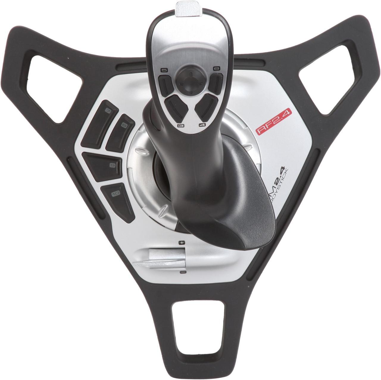 Alt view image 8 of 11 - Logitech 963283-0403 Freedom 2.4 Cordless USB Joystick