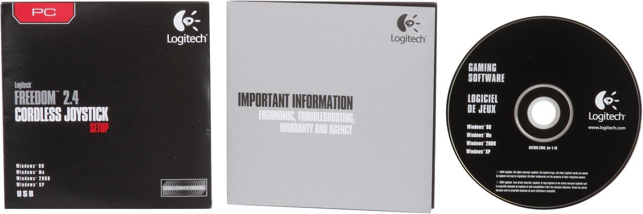 Alt view image 10 of 11 - Logitech 963283-0403 Freedom 2.4 Cordless USB Joystick