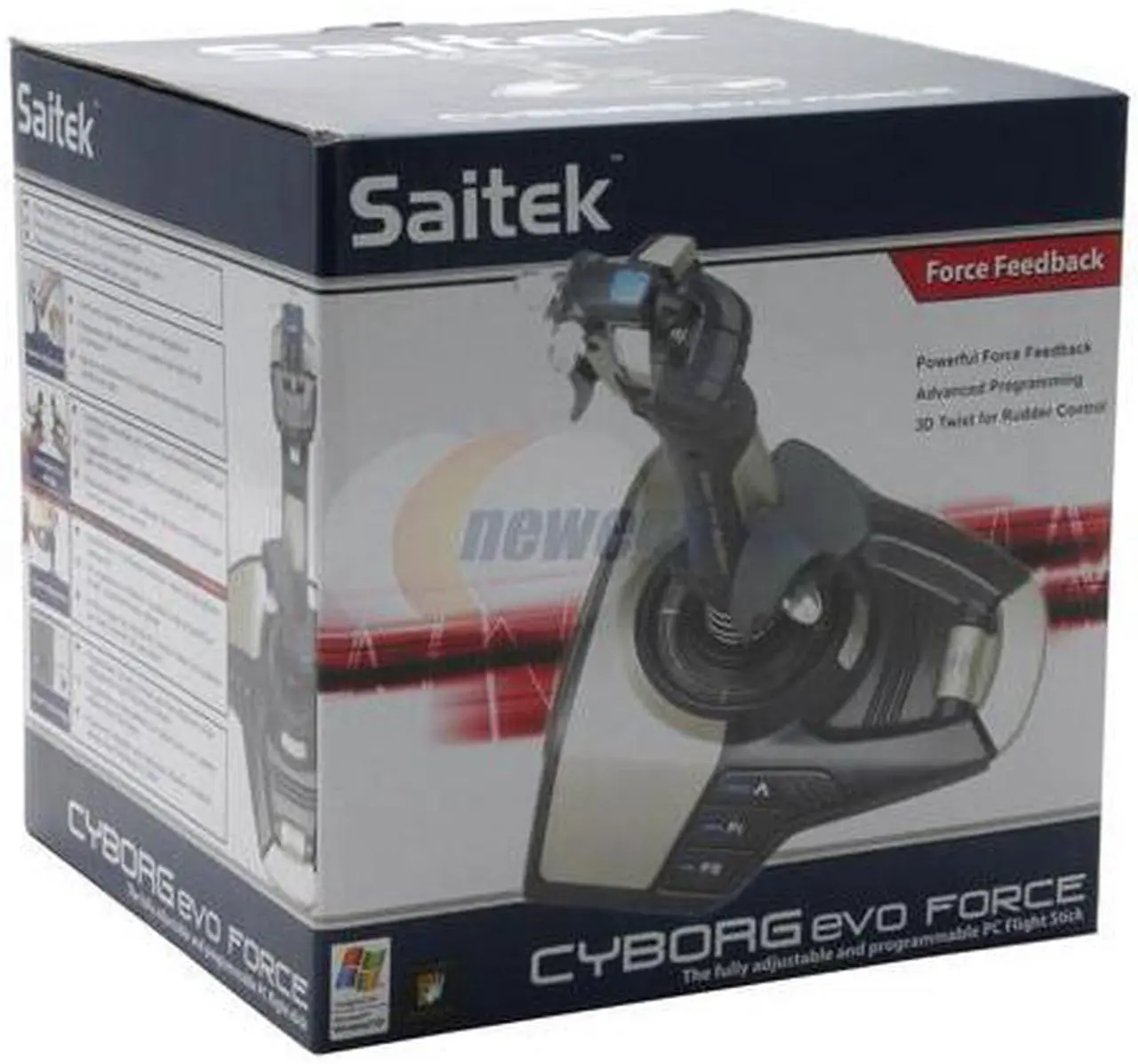 Alt view image 5 of 5 - Saitek PS27 Cyborg Evo Force PC Flight Stick