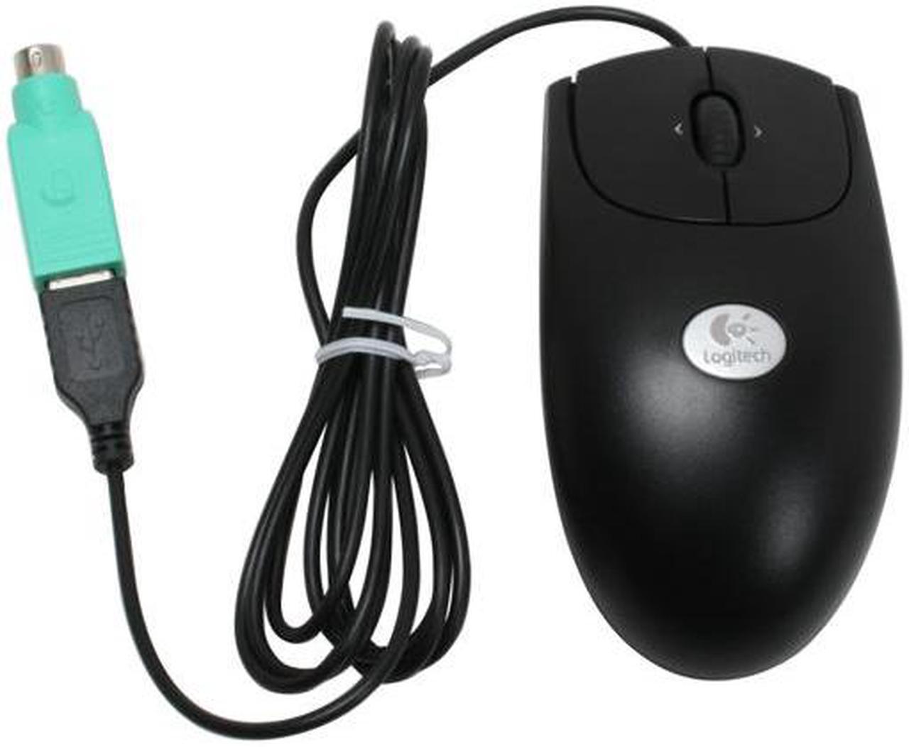 Alt view image 8 of 9 - Logitech RX250 Black 3 Buttons Tilt Wheel USB or PS/2 Wired Optical Mouse