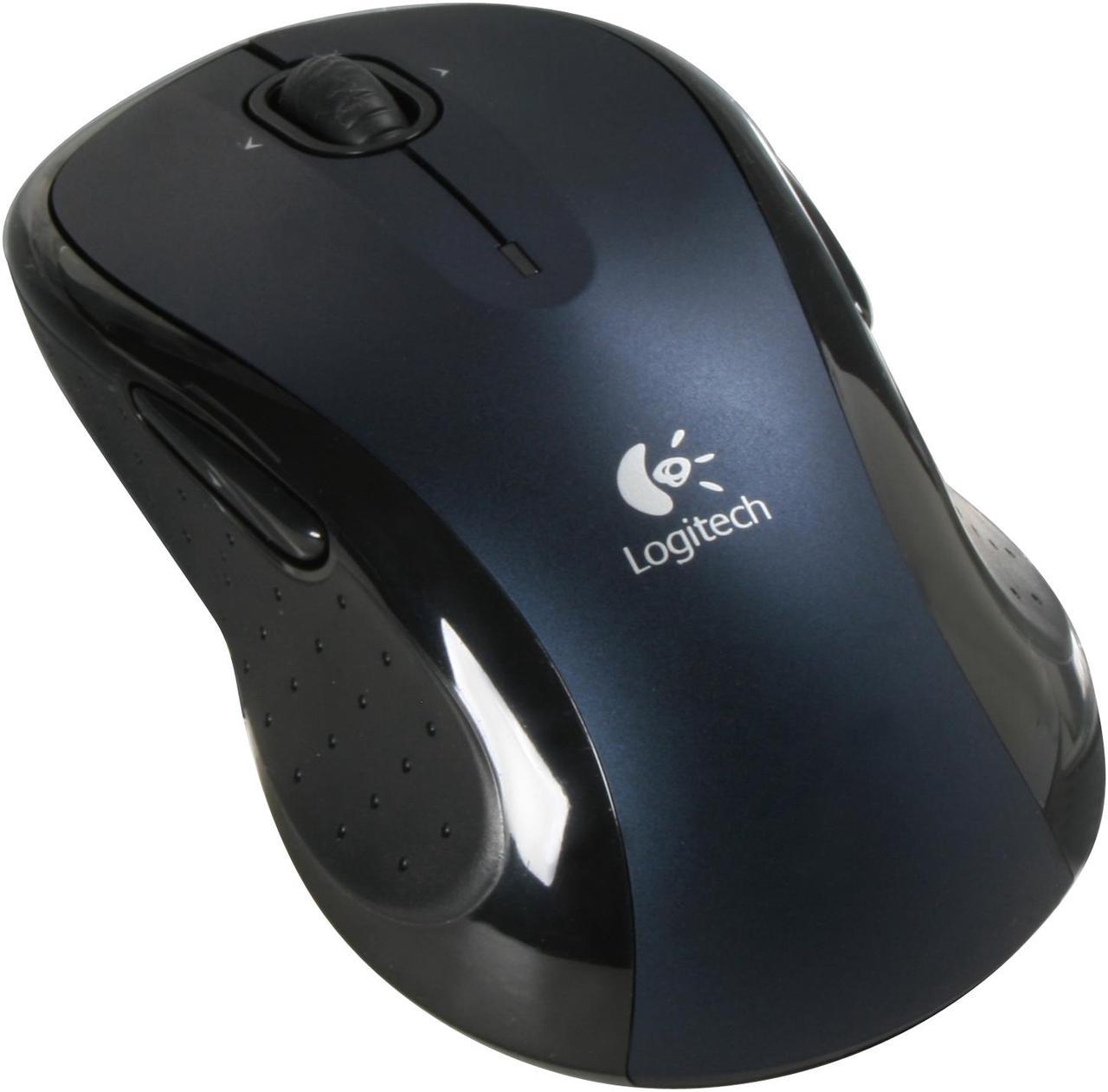 Logitech LX8 Black/Blue Tilt Wheel Cordless Laser Mouse