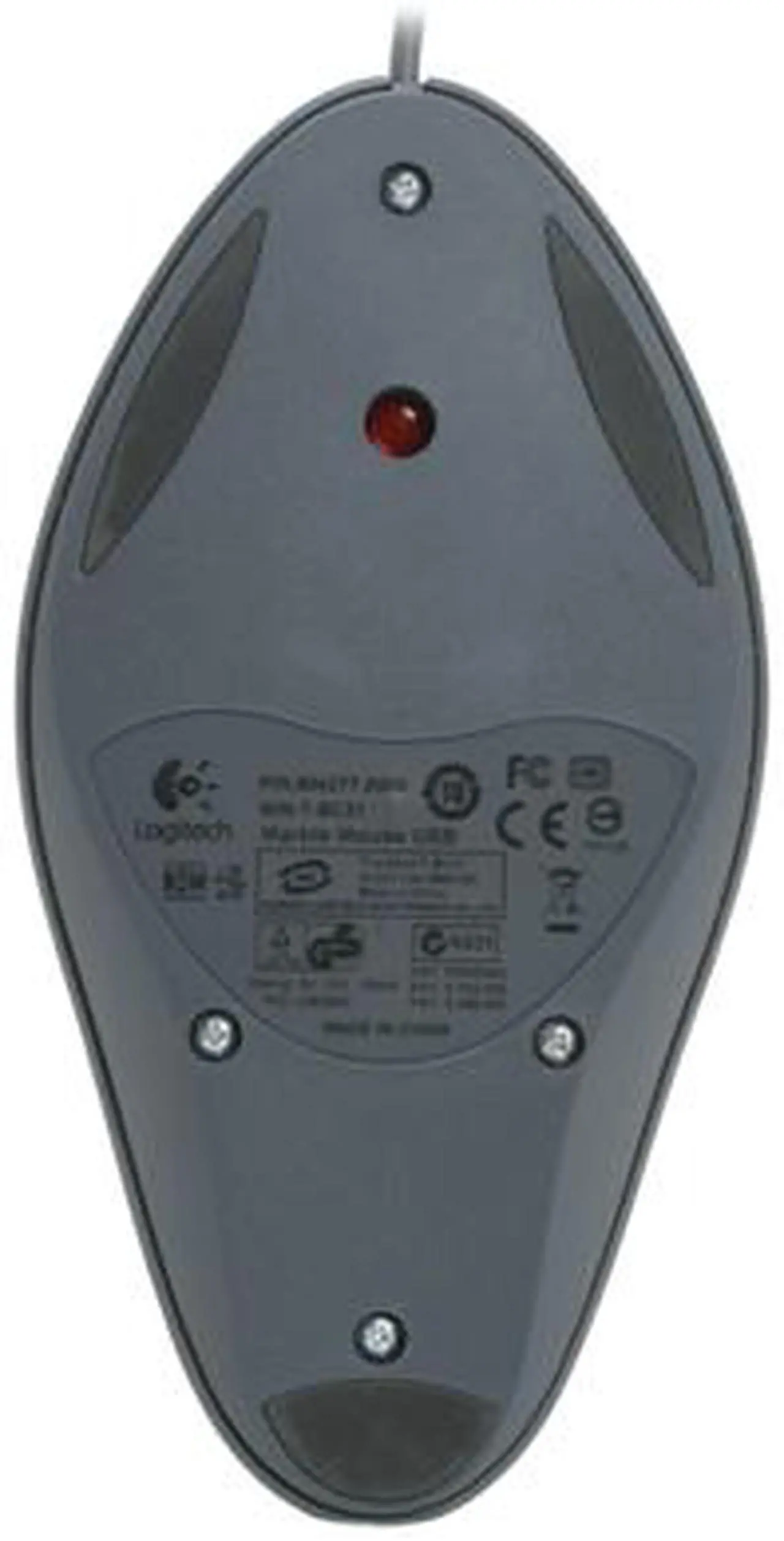 Alt view image 6 of 7 - Logitech Marble Gray 4 Buttons USB or PS/2 Trackball TrackBall Mouse