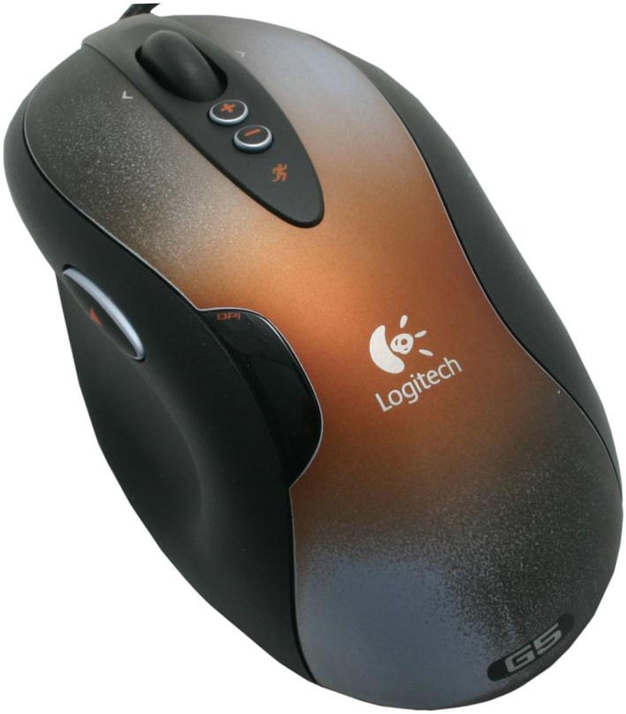 Logitech G5 2-Tone 6 Buttons 1 x Wheel USB Wired Laser Mouse