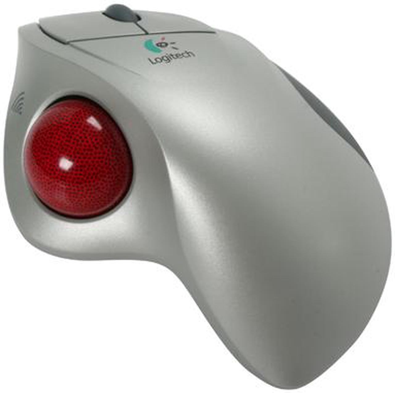 Logitech Silver Cordless TrackMan Wheel Mouse