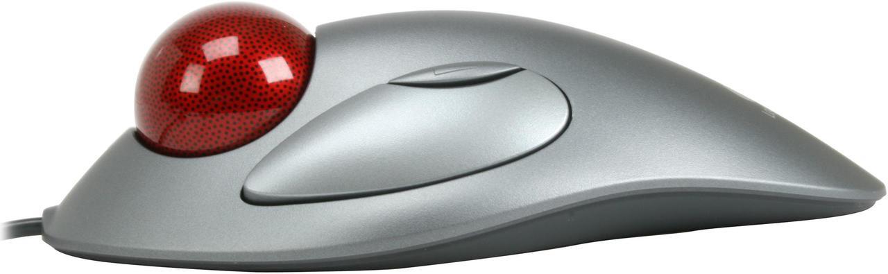 Alt view image 5 of 8 - Logitech Trackman Marble Mouse, Four-Button, Programmable, Dark Gray