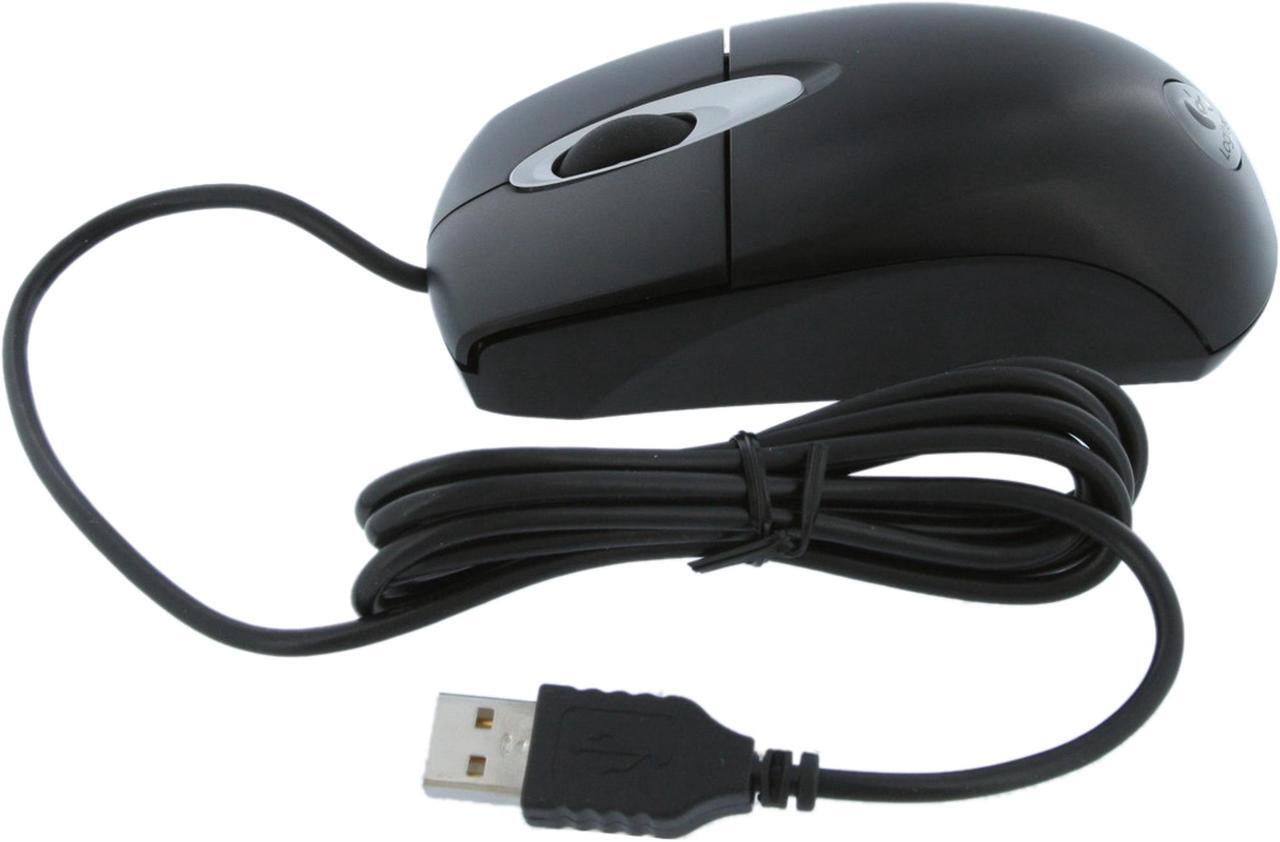 Alt view image 3 of 10 - Logitech RX300 3 Buttons Tilt Wheel USB or PS/2 Wired Optical Mouse 3D