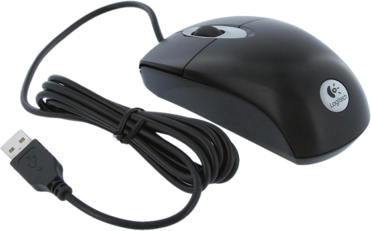 Alt view image 4 of 10 - Logitech RX300 3 Buttons Tilt Wheel USB or PS/2 Wired Optical Mouse 3D