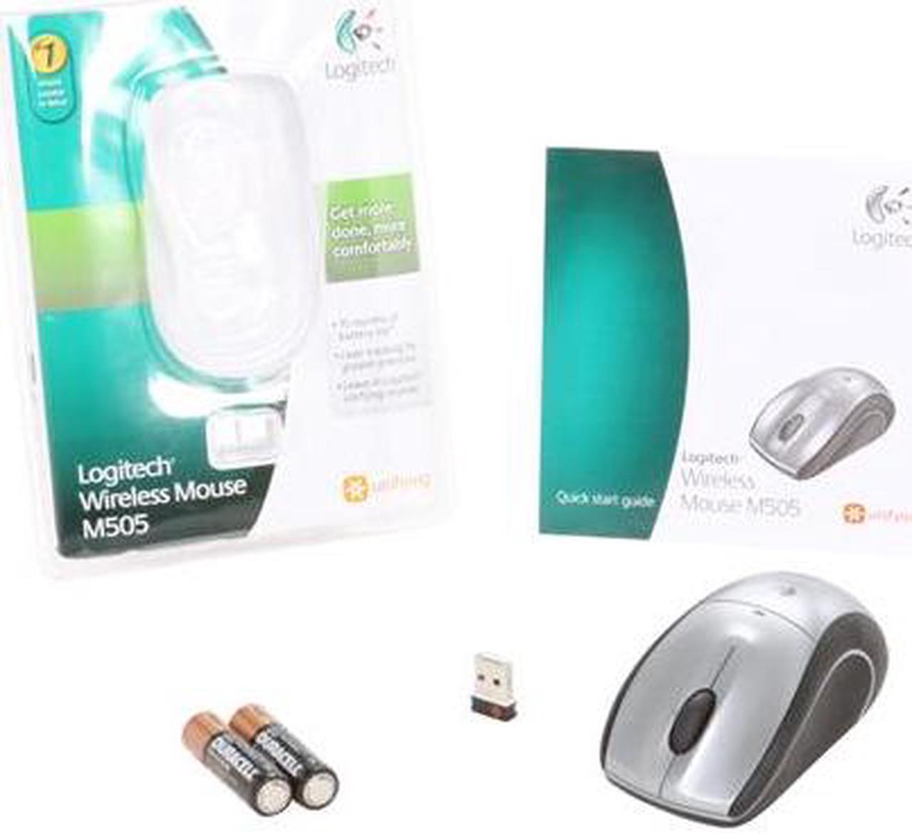 Alt view image 5 of 5 - Logitech M505 Silver 3 Buttons Tilt Wheel Wireless Laser Mouse